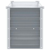vidaXL Plantenbak verhoogd 160x40x45 cm gegalvaniseerd staal grijs