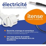ITENSE Waterbestendige Stekkerdoos met 3 Stopcontacten - 0,85 meter - Zwart/Geel