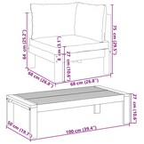 Loungeset Massief Acaciahout 61% Korting