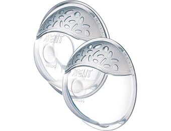 Philips Avent Breast Shells - Catches excess breast milk - Protects sensitive nipples - 2 pieces - SCF157/02