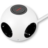 Kubus Stekkerdoos 4-voudig met Schakelaar & IP44 | 45% Korting