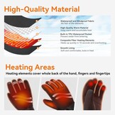 Elektrische Verwarmde Handschoenen - Wintersport - 3 Warmtestanden - Zwart 2XL