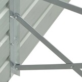 vidaXL Plantenbak verhoogd 400x80x45 cm gegalvaniseerd staal groen