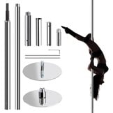 Professionele Danspaal Roze | Statisch & Roterend | Max. 200 kg | 223-275 cm