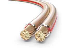 Luidsprekerkabel 20m 2.5mm² OFC Koper Transparant | Flexibel | Lage Weerstand | 29% Korting