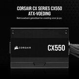CORSAIR CX550 550W ATX Voeding - 80 PLUS Bronze - Zwart
