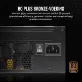 CORSAIR CX550 550W ATX Voeding - 80 PLUS Bronze - Zwart