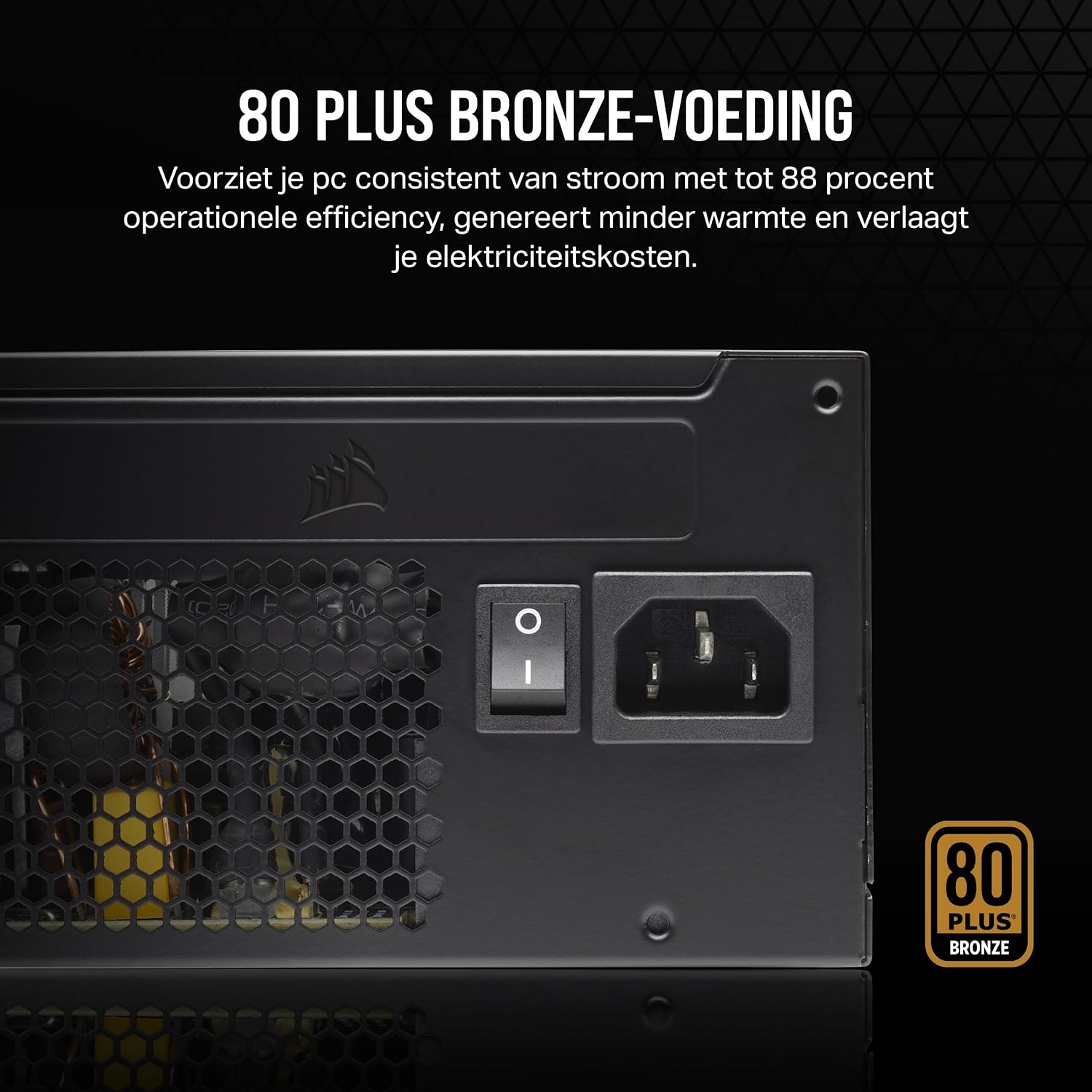CORSAIR CX550 550W ATX Voeding - 80 PLUS Bronze - Zwart