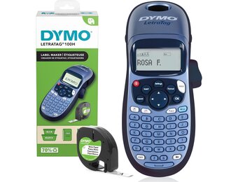 DYMO LetraTag LT-100H lettertang | Labelprinter met ABC-toetsenbord voor thuis en op kantoor
