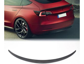 Achterspoiler Tesla Model 3 Glossy Carbon Look - 29% Korting