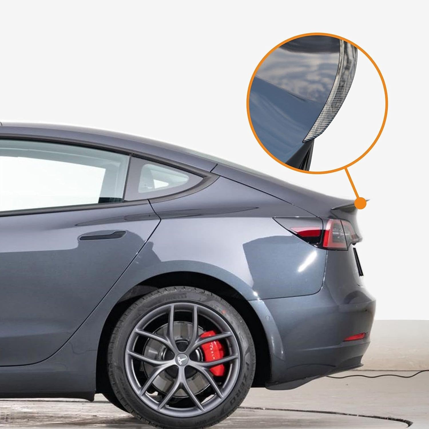 Achterspoiler Tesla Model 3 (57% Korting) - Glossy Carbon Look