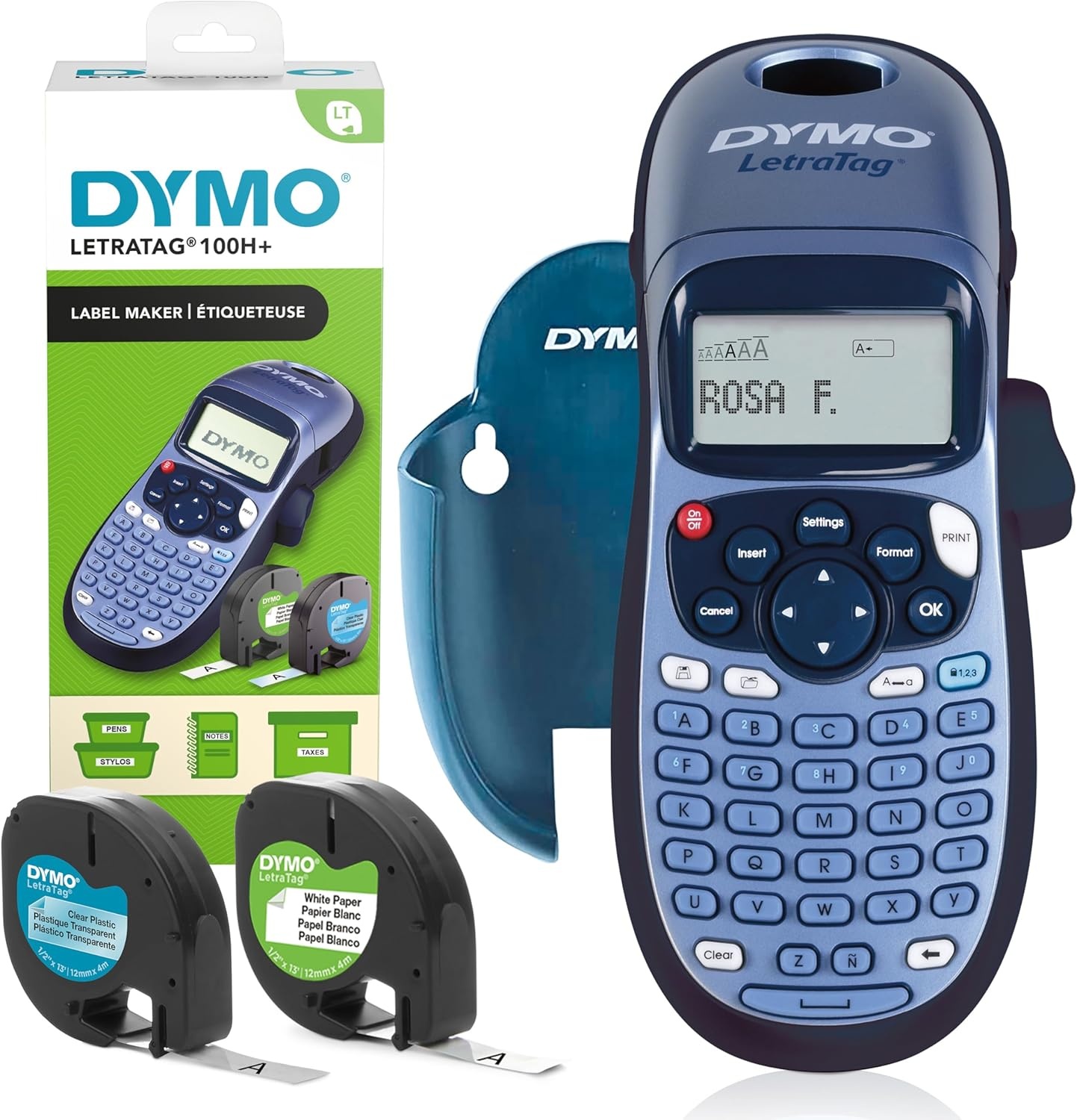 DYMO LetraTag LT-100H lettertang | Labelprinter met ABC-toetsenbord voor thuis en op kantoor