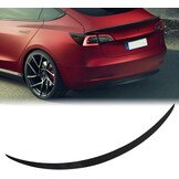 Achterspoiler Tesla Model 3 (57% Korting) - Glossy Carbon Look