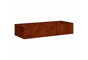 Roestige Plantenbak Staal 200x80x40 cm - 34% Korting
