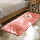ORINOVA Tapijt 60 x 180 cm roze Zacht Fluffy Tapijt Shaggy Vloerkleed voor Slaapkamer