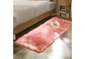 Shaggy Vloerkleed Roze 60x180 cm - Zacht & Wasbaar (34% Korting)
