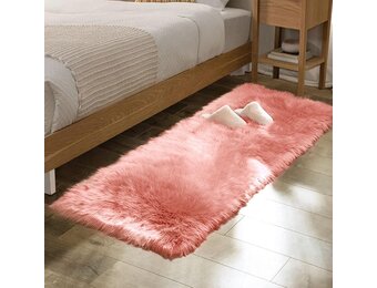 ORINOVA Tapijt 60 x 180 cm roze Zacht Fluffy Tapijt Shaggy Vloerkleed voor Slaapkamer