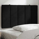 Hoofdbordkussen Fluweel Zwart 90 cm - 58% Korting