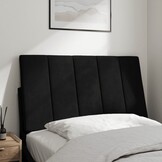 Hoofdbordkussen Fluweel Zwart 90 cm - 58% Korting