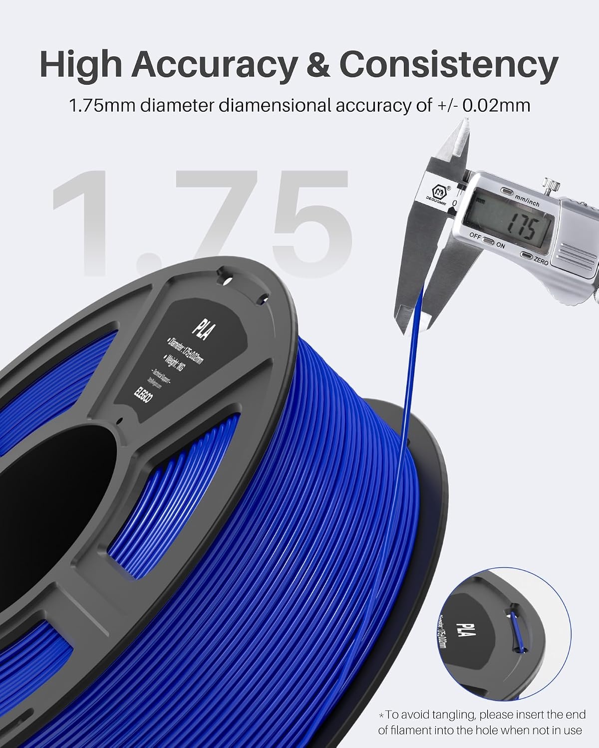ELEGOO PLA Filament 1.75 mm - Fluorescerend Groen - 1 kg