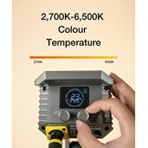 200W LED Videolamp Bi-Color 2700-6500K - 30% Korting