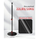 Monopod voor Studio Live Uitzendingen | Aluminium | Verstelbaar | Ronde Voet | 34% Korting