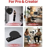 Monopod voor Studio Live Uitzendingen | Aluminium | Verstelbaar | Ronde Voet | 34% Korting