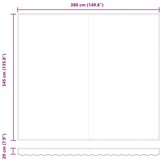vidaXL Zonnescherm Vervangdoek Lichtgrijs 400x350cm (61% Korting)