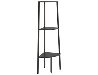 Hoekkast 3 schappen 45,5x31,5x120 cm Zwart - 34% Korting