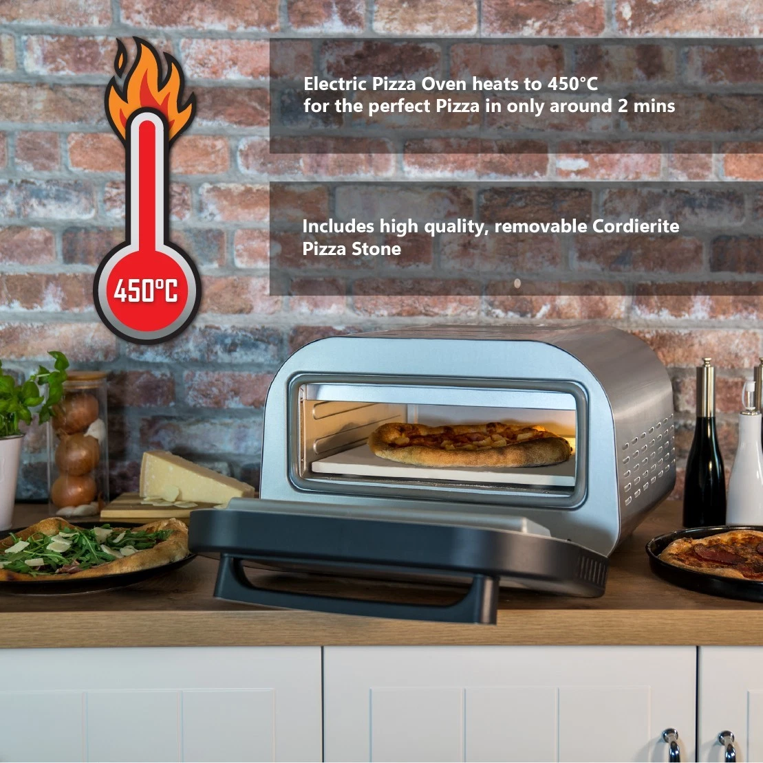 Elektrische Pizzaoven Unold Luigi - Binnen/Buiten tot 400°C (35% Korting)