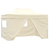 Opvouwbare Partytent 3x4m met Zijwanden - Crème - 35% Korting