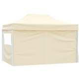 Opvouwbare Partytent 3x4m met Zijwanden - Crème - 35% Korting