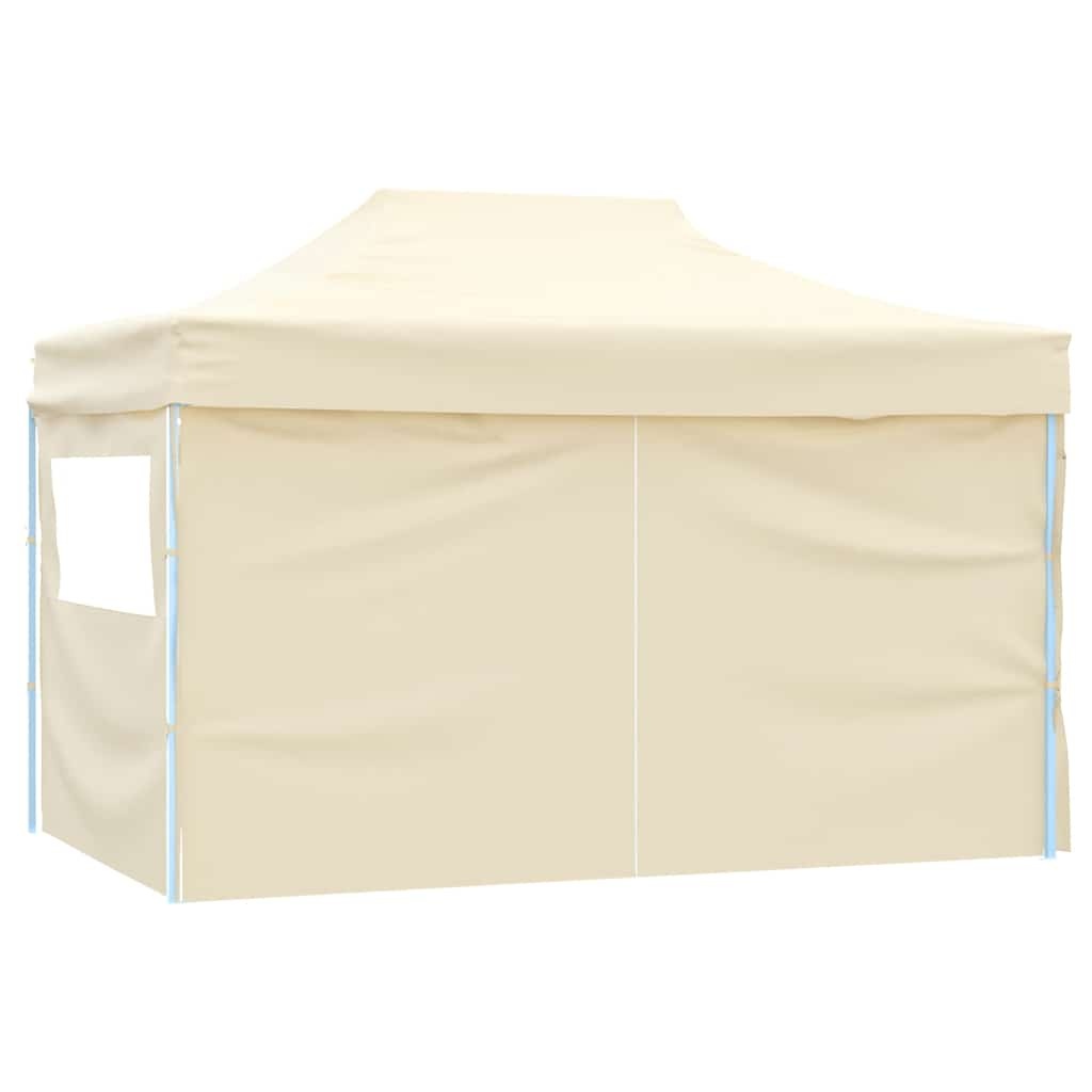 Opvouwbare Partytent 3x4m met Zijwanden - Crème - 35% Korting