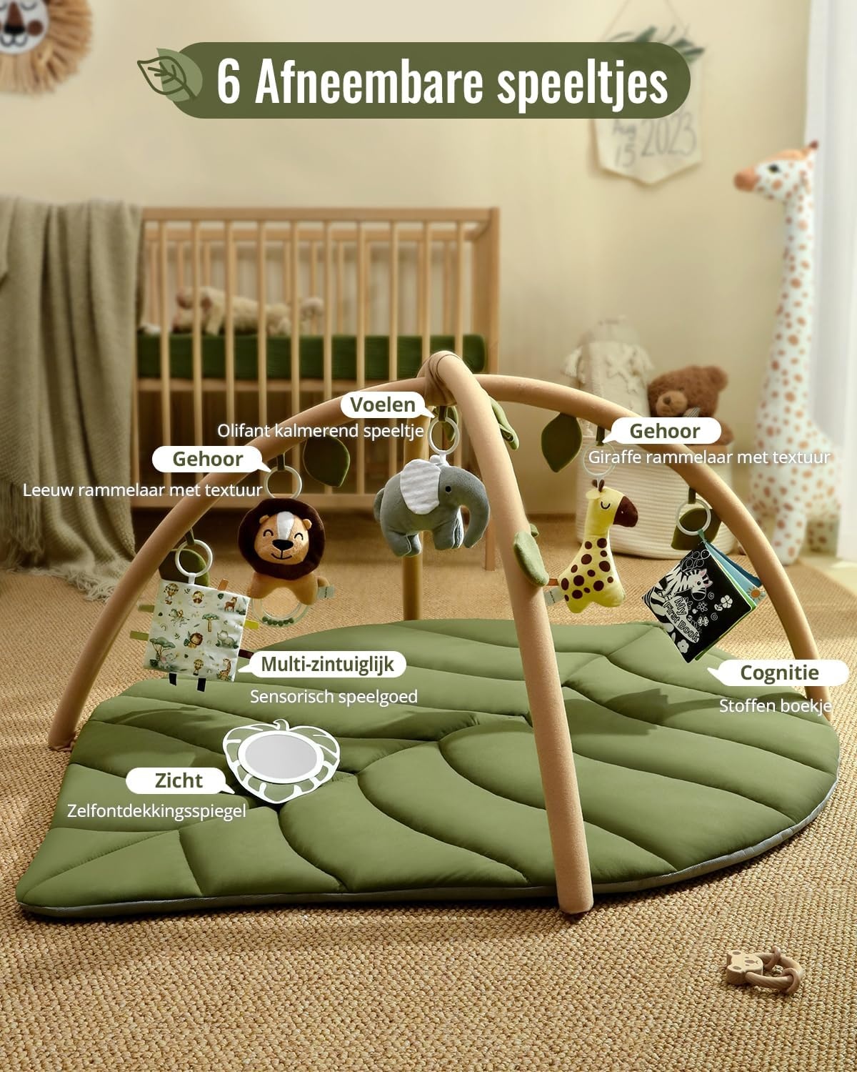 Blissful Diary Baby Speelkleed met Boog - Groen - 34% Korting!