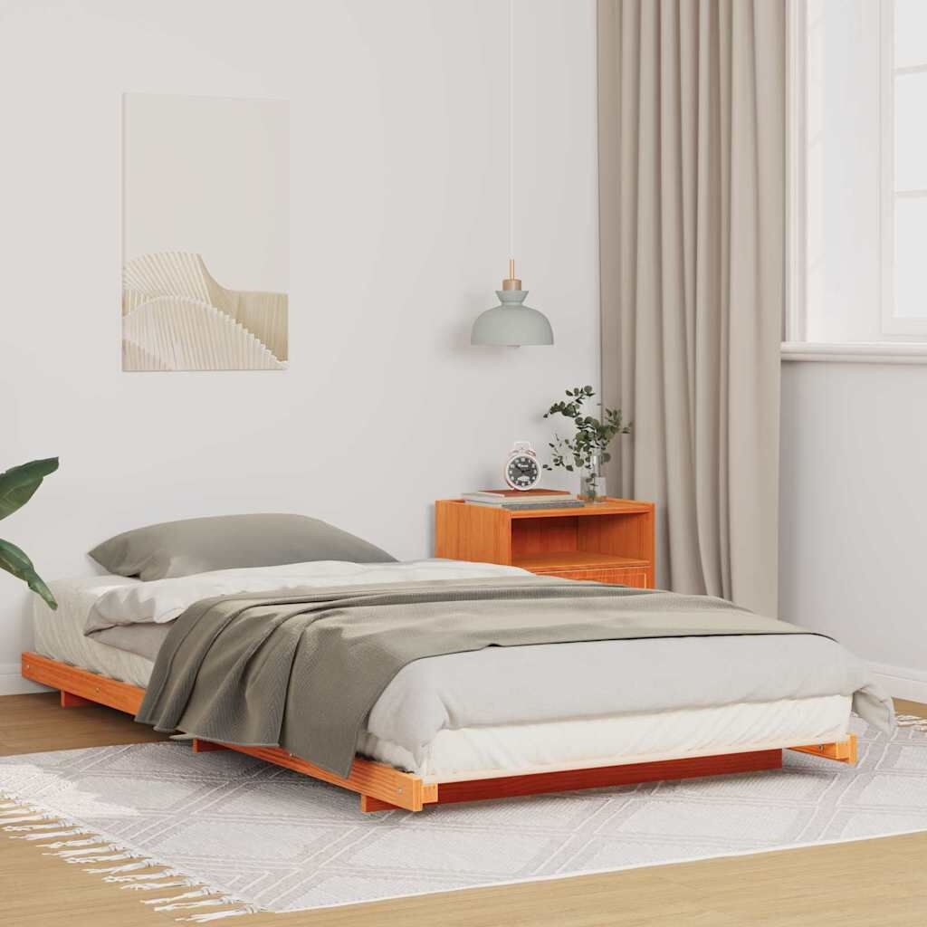 Bedframe Grenenhout Wasbruin 100x200cm - 34% Korting