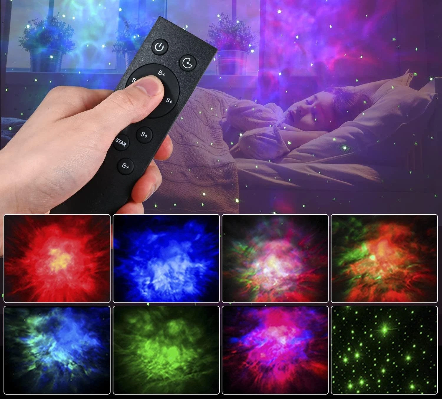 Sterrenhemel Projector & Nachtlamp - Galactisch Effect (29% Korting)