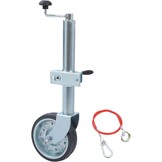 Jockeywiel 48mm KATSU: 500kg, 25cm Hefhoogte, Massief Rubber (53% Korting!)