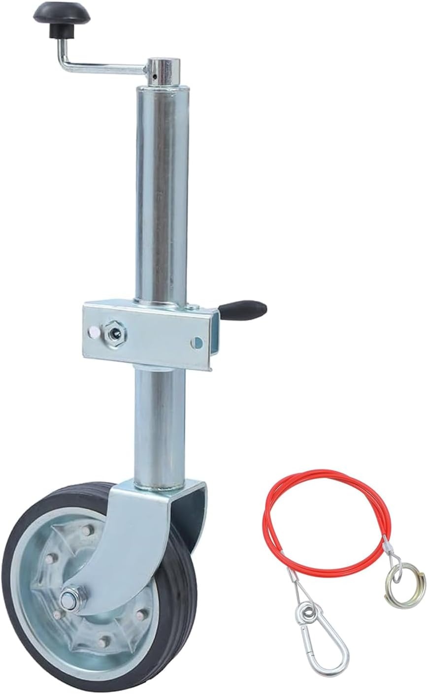 Jockeywiel 48mm KATSU: 500kg, 25cm Hefhoogte, Massief Rubber (53% Korting!)