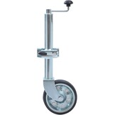 Jockeywiel 48mm KATSU: 500kg, 25cm Hefhoogte, Massief Rubber (53% Korting!)