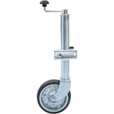 Jockeywiel 48mm KATSU: 500kg, 25cm Hefhoogte, Massief Rubber (53% Korting!)