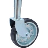 Jockeywiel 48mm KATSU: 500kg, 25cm Hefhoogte, Massief Rubber (53% Korting!)