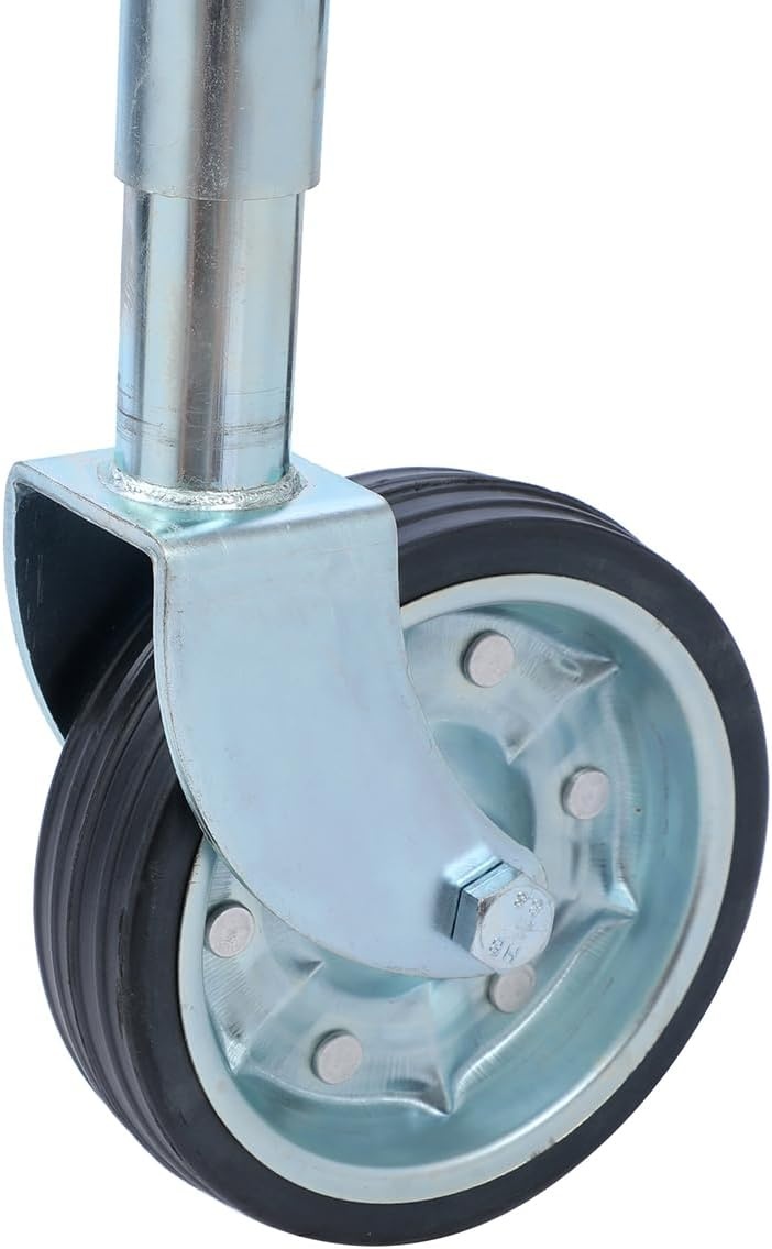 Jockeywiel 48mm KATSU: 500kg, 25cm Hefhoogte, Massief Rubber (53% Korting!)