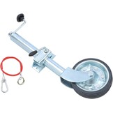 Jockeywiel 48mm KATSU: 500kg, 25cm Hefhoogte, Massief Rubber (53% Korting!)