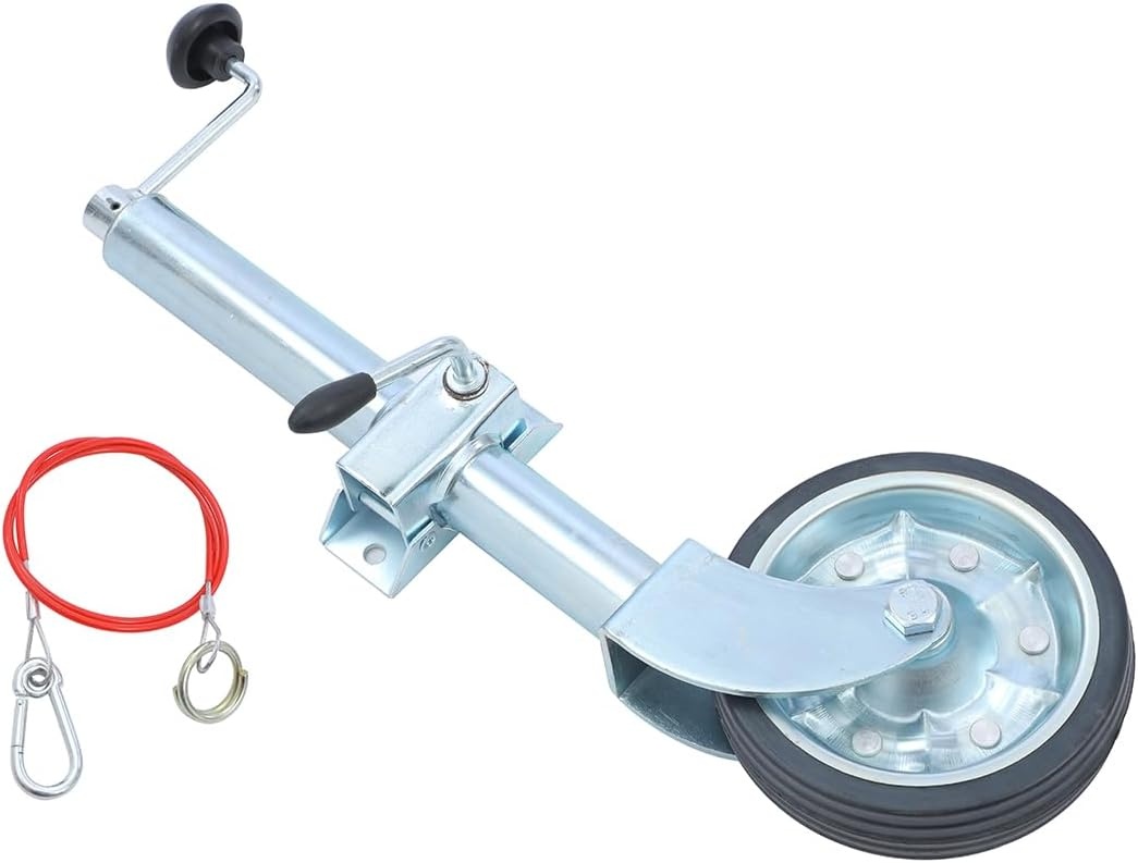 Jockeywiel 48mm KATSU: 500kg, 25cm Hefhoogte, Massief Rubber (53% Korting!)
