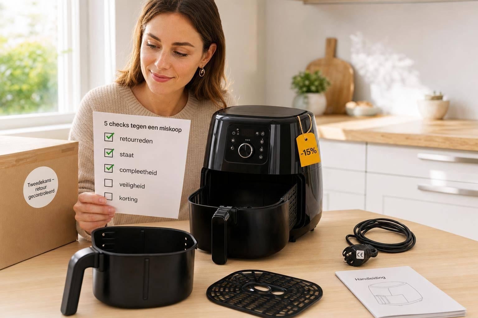Tweedekans airfryer kopen: 5 checks tegen een miskoop
