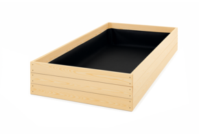 Moestuinbak Hout 200x100x27 cm - Incl. Gronddoek - 53% Korting