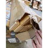 Moestuinbak - kweekbak - 200x100x27 cm - hout - met gronddoek