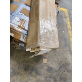 Moestuinbak - kweekbak - 200x100x27 cm - hout - met gronddoek