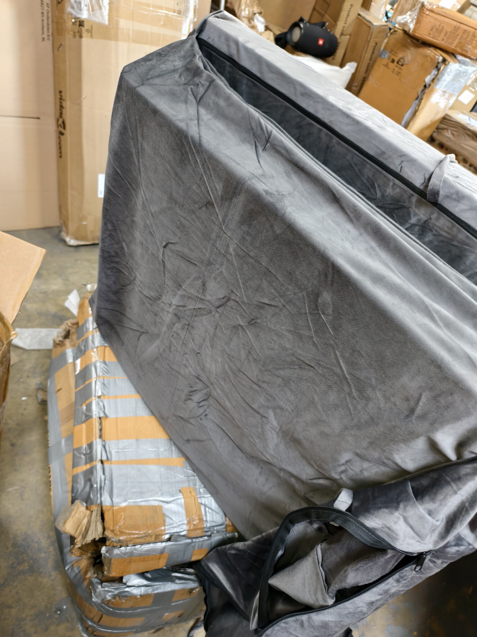 Logeermatras opvouwbaar 200 x 70 x 15 cm met kussens