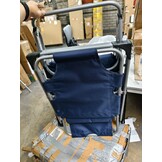 Tuinstoel Ligstoel 2-in-1 Marineblauw met Hoofdsteun - 53% Korting